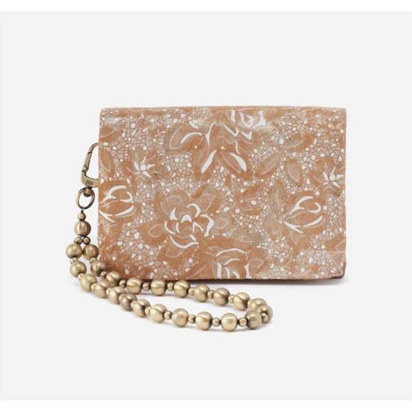 NEW HOBO women\'s ross bead wristlet in gilded petals